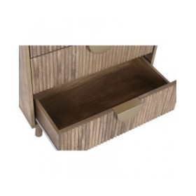 Armadio Home ESPRIT Marrone Dorato Legno Legno MDF 60 x 40 x 110 cm