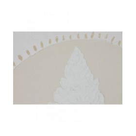 Quadro Home ESPRIT Bianco Crema Mediterraneo 40 x 3 x 40 cm (4 Unità)