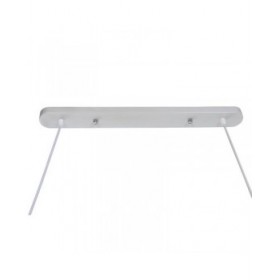Lampadario Home ESPRIT Bianco Nero Marrone Chiaro Legno 50 W 80 x 10 x 30 cm