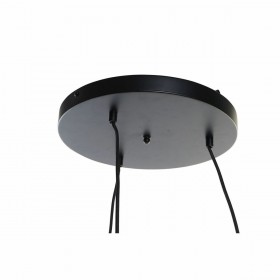 Lampadario DKD Home Decor Nero Marrone Chiaro Metallo Bambù 50 W Tropicale 220 V 30 x 30 x 94 cm