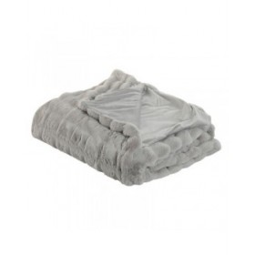 Coperta Home ESPRIT Grigio chiaro 220 x 240 x 1 cm