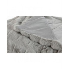 Coperta Home ESPRIT Grigio chiaro 220 x 240 x 1 cm