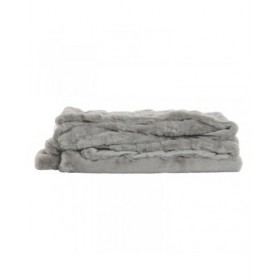 Coperta Home ESPRIT Grigio chiaro 220 x 240 x 1 cm