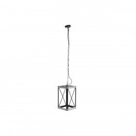 Lampadario DKD Home Decor Nero Metallo Marrone 220 V 50 W (25 x 25 x 43 cm)