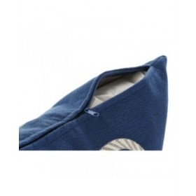 Cuscino Home ESPRIT Azzurro Bianco 45 x 10 x 45 cm (2 Unità)