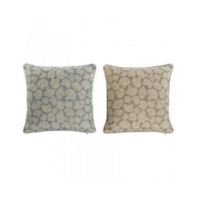 Cuscino Home ESPRIT Azzurro Beige Mediterraneo 45 x 10 x 45 cm (2 Unità)