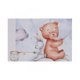 Quadro Home ESPRIT Azzurro Marrone Per bambini 30 x 2 x 40 cm (4 Unità)