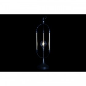 Decorazione luminosa DKD Home Decor Nero Dorato Metallo (18 x 18 x 61 cm)