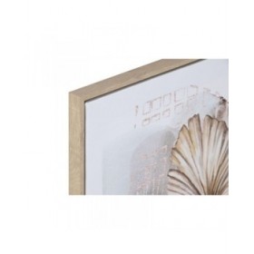 Quadro Home ESPRIT Bianco Grigio Vaso Scandinavo 45 x 2,5 x 60 cm (2 Unità)