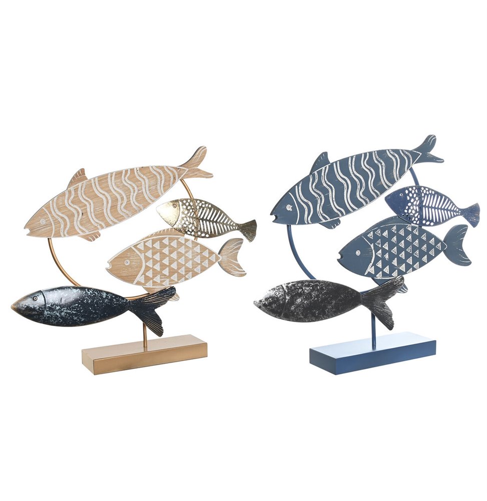 Appendiabiti DKD Home Decor Bianco Grigio Legno Plastica Legno MDF Per bambini Riccio 30 x 4,5 x 30 cm