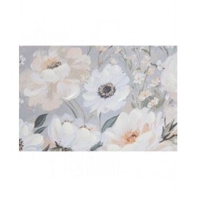Quadro Home ESPRIT Azzurro Bianco Verde Beige Vaso Shabby Chic 70 x 3,5 x 50 cm (2 Unità)