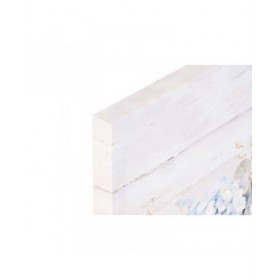 Quadro Home ESPRIT Azzurro Grigio Shabby Chic Ortensia 60 x 3 x 60 cm (2 Unità)