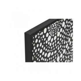 Quadro Home ESPRIT Bianco Nero Astratto Moderno Laccato 60 x 3,5 x 80 cm (2 Unità)