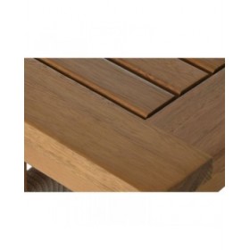 Tavolo con sedie Home ESPRIT Marrone Corda Legno di eucalipto 230 x 100 x 75 cm