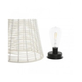 Lampada ad energia solare Home ESPRIT Bianco 35 x 35 x 76 cm