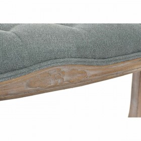 Panca DKD Home Decor   Grigio Naturale Legno Poliestere Grigio scuro (112 x 36 x 48 cm)