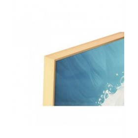 Quadro Home ESPRIT Azzurro Bianco Marrone Mare e oceano 80 x 3,5 x 80 cm (2 Unità)