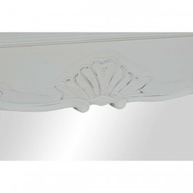 Specchio da parete DKD Home Decor Bianco Legno Naturale 105 x 64 x 4,5 cm