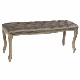 Panca DKD Home Decor   Marrone Grigio scuro Legno d'albero della gomma 112 x 38 x 48 cm