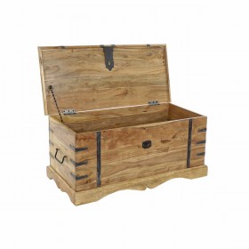 Forziere DKD Home Decor Naturale Coloniale Acacia 90 x 40 x 40 cm