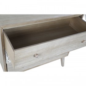 Cassettiera DKD Home Decor 80 x 42 x 80 cm Naturale Bianco Foglia della pianta
