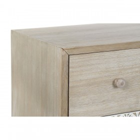 Cassettiera DKD Home Decor 80 x 42 x 80 cm Naturale Bianco Foglia della pianta