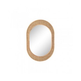 Specchio da parete Home ESPRIT Naturale Scandi 51,5 x 2 x 77 cm