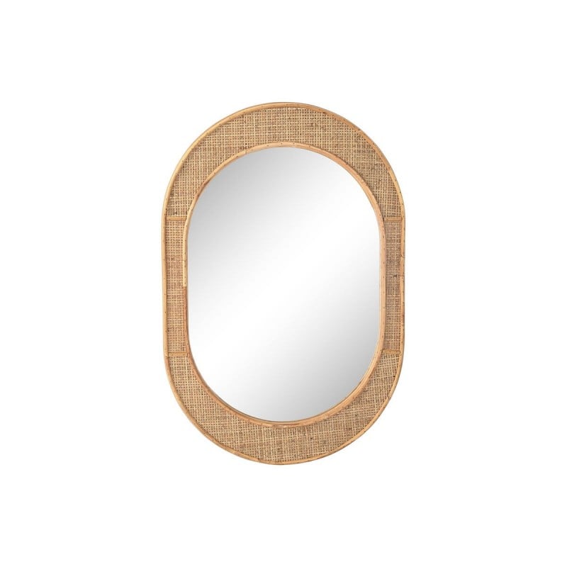 Specchio da parete Home ESPRIT Naturale Scandi 51,5 x 2 x 77 cm