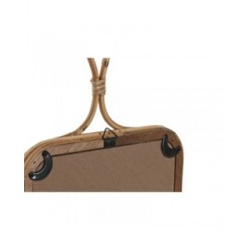 Specchio da parete Home ESPRIT Naturale 24 x 2,5 x 40 cm (2 Unità)