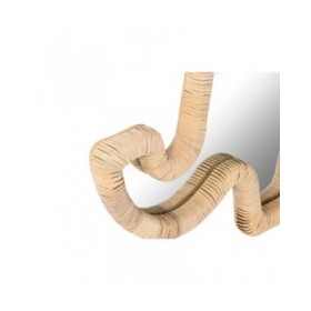 Specchio da parete Home ESPRIT Naturale 43 x 3 x 60 cm (2 Unità)