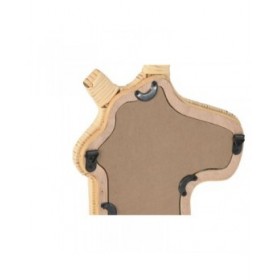 Specchio da parete Home ESPRIT Naturale 43 x 3 x 60 cm (2 Unità)