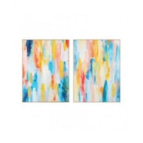 Quadro Home ESPRIT Astratto Moderno 90 x 3,5 x 120 cm (2 Unità)