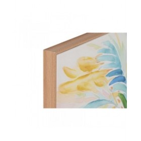 Quadro Home ESPRIT Palme Tropicale 80 x 3,5 x 80 cm (2 Unità)