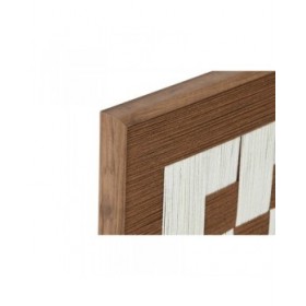 Quadro Home ESPRIT Bianco Marrone Beige Moderno Città 50 x 3 x 50 cm (2 Unità)