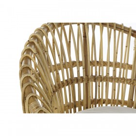 Poltrona DKD Home Decor 8424001750092 Naturale Cotone Bianco Rattan (74 x 67 x 85 cm)