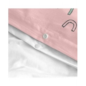 Set di copripiumino HappyFriday Moshi Moshi Hola Multicolore Culla Neonato 2 Pezzi