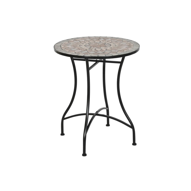 Tavolo aggiuntivo Home ESPRIT Nero Multicolore 60 x 60 x 72 cm