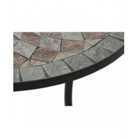 Tavolo aggiuntivo Home ESPRIT Nero Multicolore 60 x 60 x 72 cm