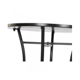 Tavolo aggiuntivo Home ESPRIT Nero Multicolore 60 x 60 x 72 cm