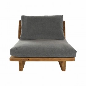 Divano DKD Home Decor Marrone Grigio Poliestere Cotone Legno Pino (95 x 88 x 75 cm)