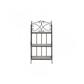 Scaffale Home ESPRIT Nero Multicolore Ceramica Forjare 3 Mensole 54 x 29 x 121 cm 58 x 31,5 x 117 cm