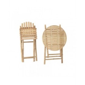 Tavolo con 2 sedie Home ESPRIT 61 x 61 x 73 cm
