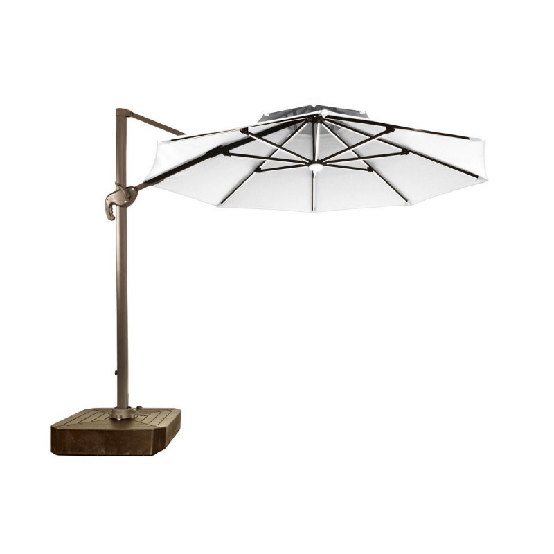 Ombrellone Home ESPRIT Grigio scuro Marrone Chiaro 290 x 350 x 280 cm
