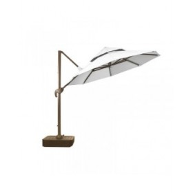 Ombrellone Home ESPRIT Grigio scuro Marrone Chiaro 290 x 350 x 280 cm