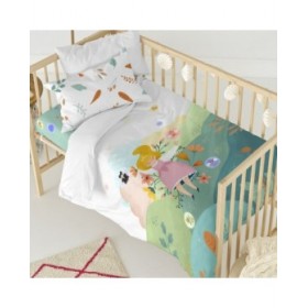 Set di copripiumino HappyFriday Mr Fox Dreaming   Multicolore Culla Neonato 2 Pezzi