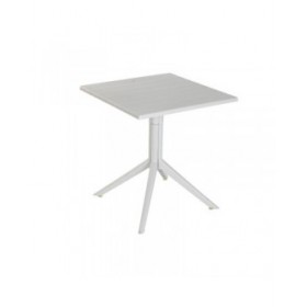 Tavolo da Pranzo Home ESPRIT Grigio Metallo polipropilene 70 x 70 x 75 cm