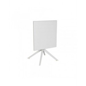 Tavolo da Pranzo Home ESPRIT Grigio Metallo polipropilene 70 x 70 x 75 cm