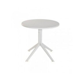 Tavolo da Pranzo Home ESPRIT Grigio Metallo polipropilene 80 x 80 x 75 cm