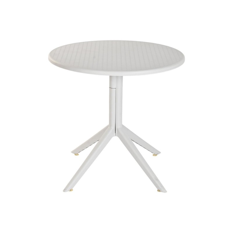 Tavolo da Pranzo Home ESPRIT Grigio Metallo polipropilene 80 x 80 x 75 cm