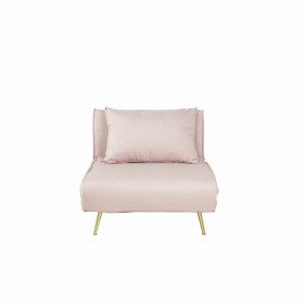 Divano Letto DKD Home Decor 8424001799510 Multicolore Rosa chiaro Metallo Moderno Scandi 90 x 90 x 84 cm